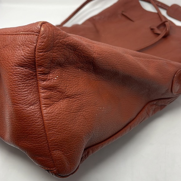 Vintage Claudio Leather Drawstring Flap Crossbody🖤 - Picture 11 of 15